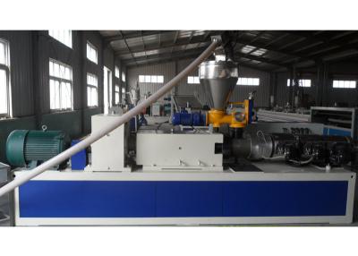 China SJSZ 65X132 PVC Window Profile Extrusion Line Twin Screw Plastic Making Machine for sale