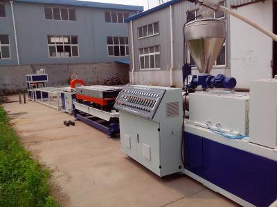 China Plastic pvc Corrugated Pipe Extrusion Line / Production Line Fully Automatic for sale