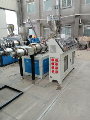 China PVC Double Pipe Making Machine 12 - 90mm PVC Double Outlet Pipe Production Line en venta