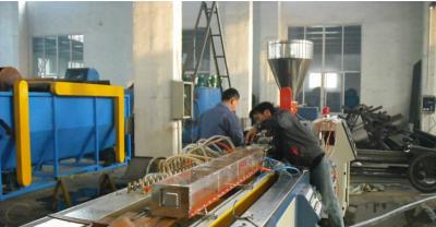 China PVC WPC Plastic Profile Extrusion Line For Doorframe / PVC Angle Bead for sale
