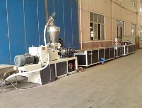 China WPC Production Line , W 600-1250mm PVC Door Plate Extrusion Line for sale