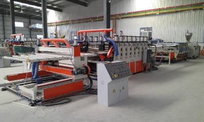 China Wood Plastic Double Screw Extruder , Foam Board Extrusion Line for sale