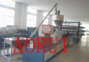 China Recycled PET Printing Double Screw Extruder , Stationary Plastic Sheet Machine for sale