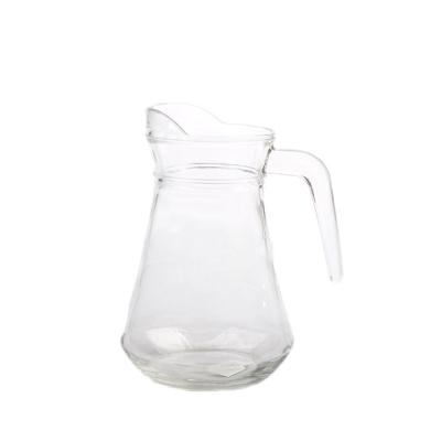 China 1 Liter Glass Water Pitcher Customized Glass Water Carafe Transparent for sale