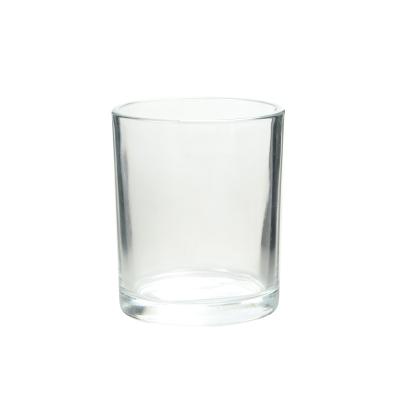 China Transparent Round Votive Glass Candle Holders 145ML Volume Sturdy Base for sale