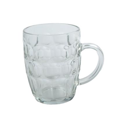 China Customized Personalized Glass Beer Mug Transparent 20 Ounces for sale