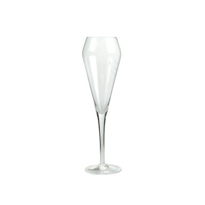 China 240 ml Cristal de vidrio de vino soplado a mano flautas de boda Vinos de vidrio en venta