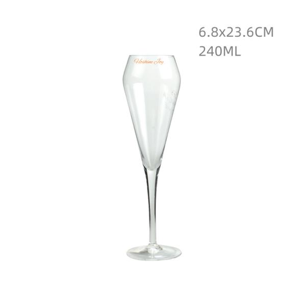 Quality 240ML Crystal Wine Glass Hand Blown Wedding Flutes Wine Glasses for sale