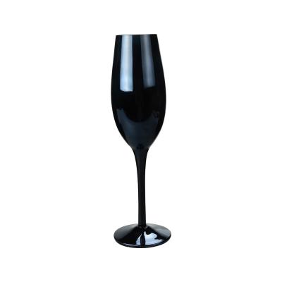 Κίνα OEM Γυαλί κρασιού μελιού χειροποίητο ντεκαντέρ κρασιού 280ML Μαύρο χρώμα προς πώληση