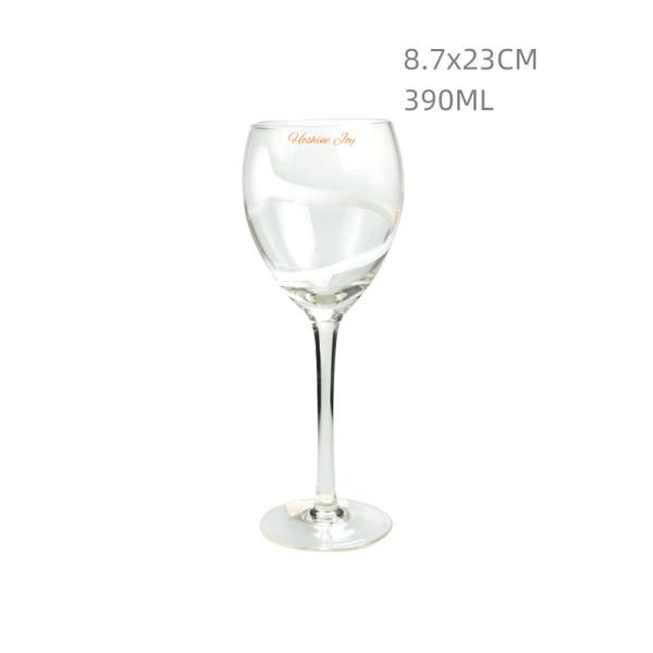 Quality OEM 390ML Crystal Wine Glass Lead Free Crystal Drinking Glass for sale