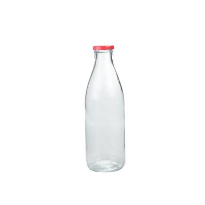 China Botellas de leche de vidrio de 1000 ml botellas de vidrio reutilizables en venta