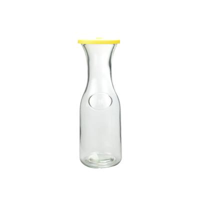 China Reusable Glass Milk Jars Vintage Milk Drinking Bottles 1000ML for sale