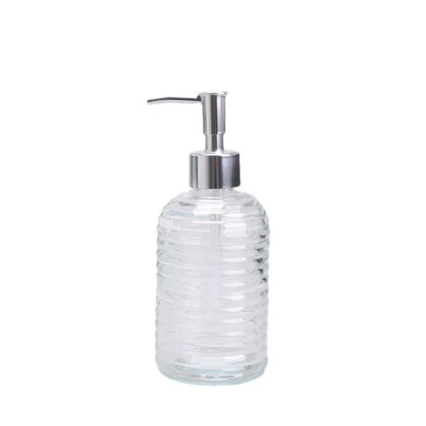 Quality Household Glass Liquid Soap Dispenser 16OZ Glass Bottle Hand Wash FDA for sale