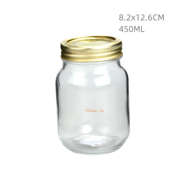 Quality Customized Mason Jar Drinking Glasses Transparent Mason Jars With Handles for sale