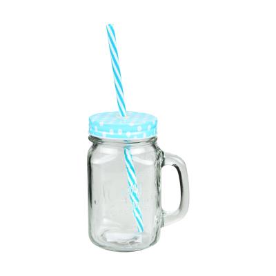 China Glass Mason Beverage Jar With Airtight Lid Vintage Style Customized for sale