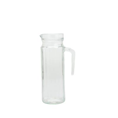 China Versatile Glass Water Pitcher Jar 1000ML BPA Free With PP Lid for sale