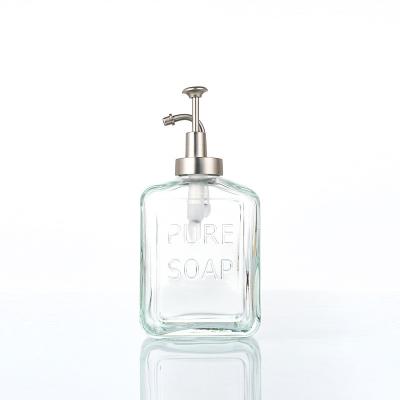 China Sturdy Glass Soap Dispenser Bottles for Long Lasting Performance en venta