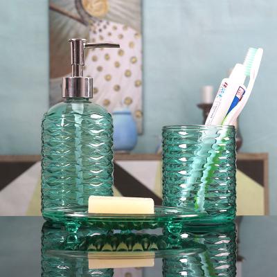 中国 320 Ml Natural Marble SPA Collection Tumbler Toothbrush Holder 400ml Soap Dispenser Soap Tray Countertop Organizer 販売のため