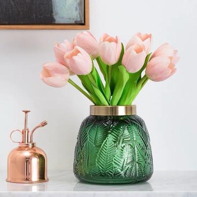 中国 Modern Transparent Glass Vase Decor for Holding Flowers Home Office Table Party 販売のため