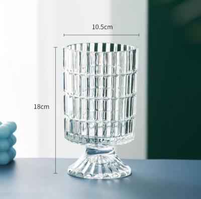 China Vaso de vidro multifuncional Decoração de vaso transparente para o arranjo do quarto à venda