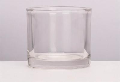 China 270ml Elegant Transparent Ribbed Glass Votive Candle Holders for Wedding for sale