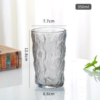 中国 350ml Clear Glass Tumbler Drinking Cups Set for Daily Use Water Glass Cold Beverage Cup 販売のため