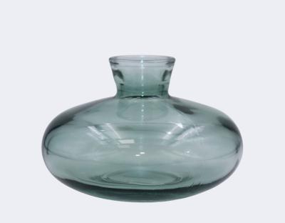 China H6cm Modern Transparent Glass Vase Decor for Holding Flowers Home Office Kitchen Decoration for sale