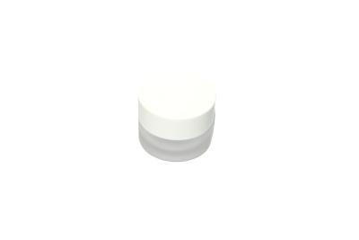Cina 5ml Frosted Glass Cosmetic Jars with Screw Cap in vendita