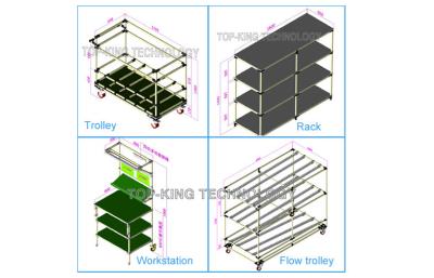 China Gemeinsames System-Stahlrohr-Gestell CAD-Zeichnungs-Modell-industrielle Fach-Einheiten zu verkaufen