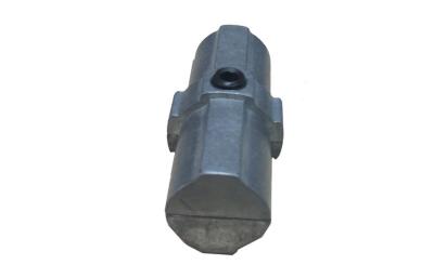 China Dark Gray Aluminum  Tubing Connectors Aluminum Pipe Connector Smooth Surface for sale