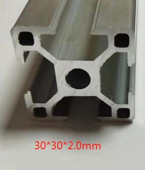 China Strengthening Square Aluminum Profile 30mmx30mm With Alumite Treatment for sale