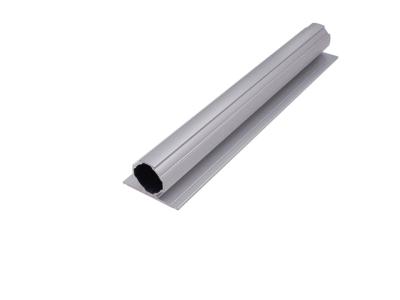 China Al-K 6063-T5 28mm Aluminum Alloy Round Tube With Slotted Edge Silver White for sale