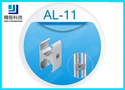 China Plate Type Connection Sandblasting Aluminium Tube Joints Parallel Holder AL-11 for sale