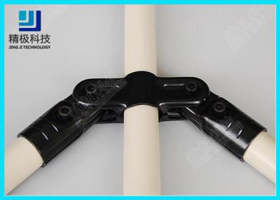 China Juntas de tubo negras durables del metal conectores giratorios HJ-12 del tubo del ángulo de 360 grados en venta