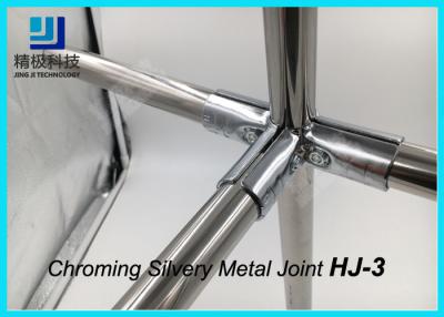 中国 90度3の方法適用範囲が広いChromeの管のコネクター/接合箇所HJ-3銀色の色 販売のため