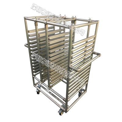 China Stainless Steel Pipe Rack Custom Structural Easy Assemble For Electronic Equipment for sale