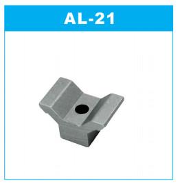 China ISO Die Casting Silver White Aluminum Pipe Joints AL-21 for sale