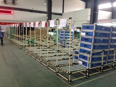 중국 전자 창고를 위한 강관 벽돌쌓기 체계 저장 PE 관 선반 판매용