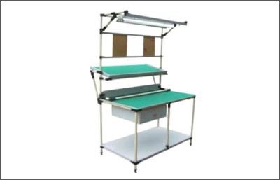 China Flexible Composited Pipe Workbench , Industrial Lab Metal Work Bench for sale