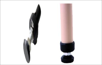 China Plástico de los PP + ajustador especial OD 28m m del tubo de las colocaciones del estante de tubería de acero en venta