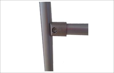 China Heavy Duty Aluminum Alloy Square Tubing Joints , Tee Type Outer Connector for sale
