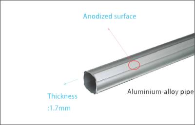 China Tubulação expulsa da tubulação da liga 6063-T5 de alumínio para o sistema/trole da cremalheira à venda