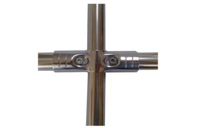 中国 SPCC の鋼鉄クロム管のコネクターの十字の管付属品厚さ 2.5 Mm の 販売のため