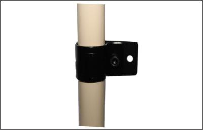 China Conectores flexíveis pretos da tubulação de aço do metal, junções pretas da braçadeira de tubulação no racking da tubulação à venda