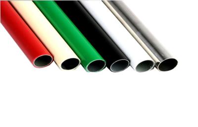 China PE / ABS Coated Steel Pipe And Flexible PVC Pipe For Pipe Racking System for sale
