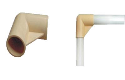 China Artículo conectores plásticos del tubo del ABS de las juntas de tubo de 90 grados para trabajos de tipo medio en venta