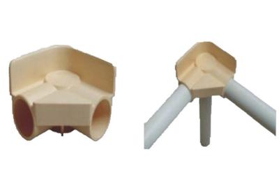 China Junções de tubulação plásticas de 90 graus, junção de tubulação favorável ao meio ambiente de 3 maneiras à venda