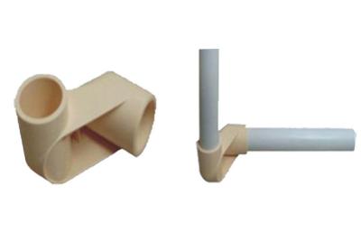 China Right Angle Stamping Plastic Pipe Joints Fittings ISO9001:2008 for sale