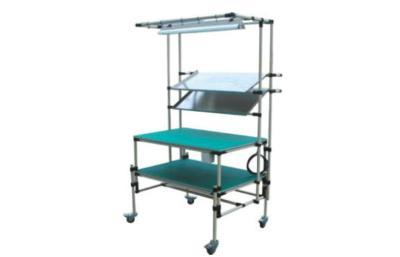 China Height Adjustment Pipe Workbench With Caster Heavy Duty Industrial Workbench for sale