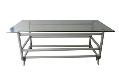 China Lightweight Reuseable Flexible Composited Pipe Workbench ESD Aluminum Pipe Table for sale